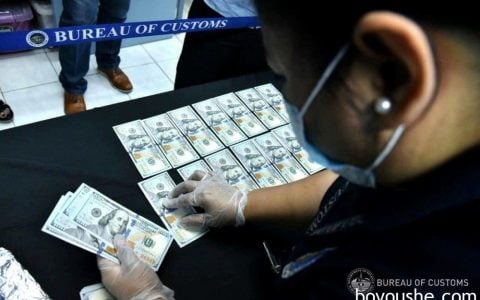 入菲可带多少钱？菲律宾海关一年来没收价值3300万比索各国货币