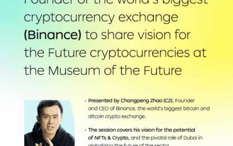 2月24日，“华人首富”赵长鹏将在迪拜未来博物馆开讲座