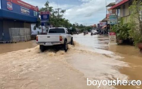 一场大雨便淹水！柬埔寨某县长：将采取措施遏制堵住水路之人