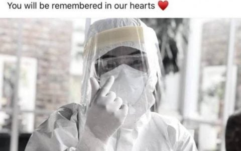 泪目！柬埔寨一名白衣女战士为抗疫工作牺牲性命