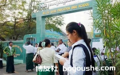 2022年缅甸大学入学考试参加考试的学生人数统计